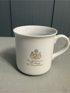 Gevalia Kaffe Coffee Mug By Appointment To His Majesty The King Of Sweden White
